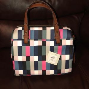 Fossil satchel multi colored